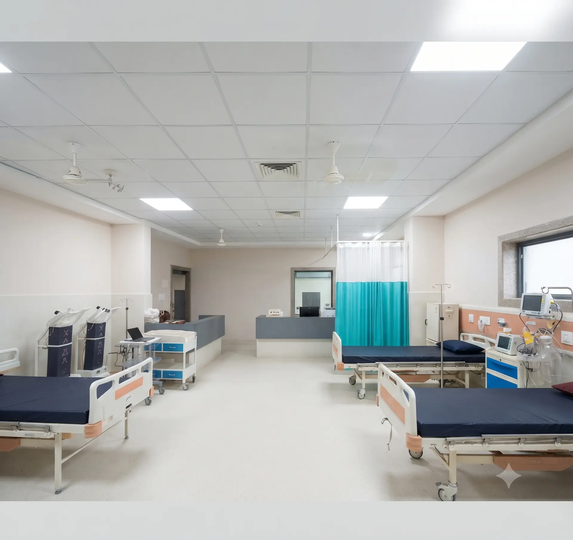 Casualty and emergency ward at Om Multispeciality Hospital